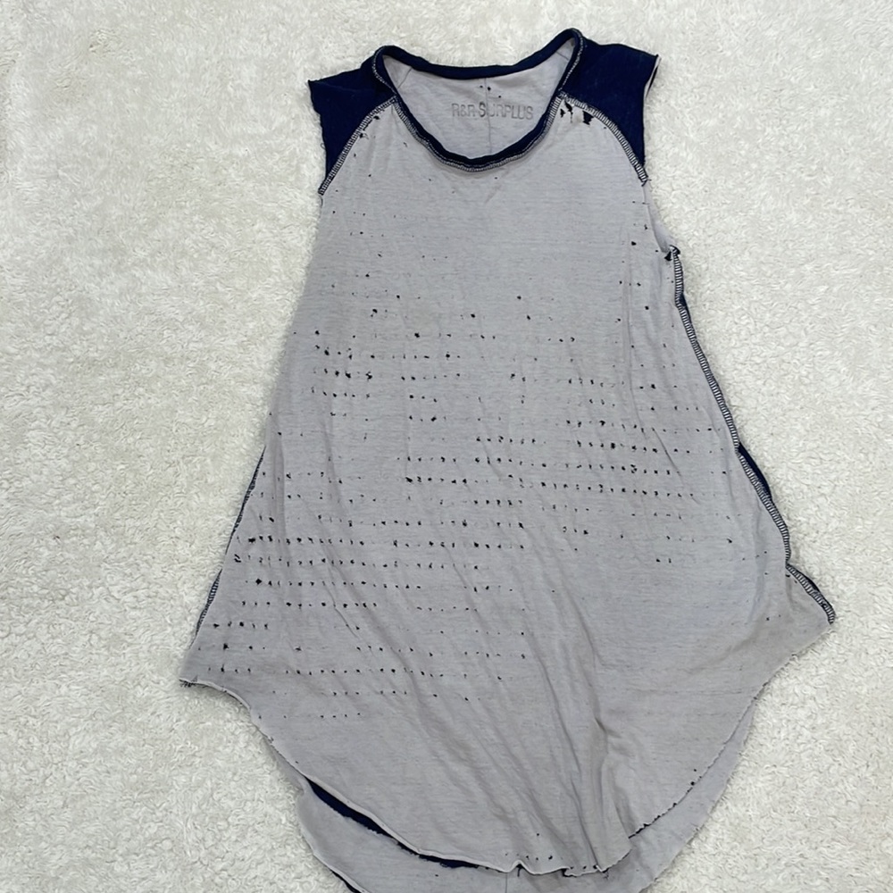 R&R Surpluss Distressed Tank Top Sz XS